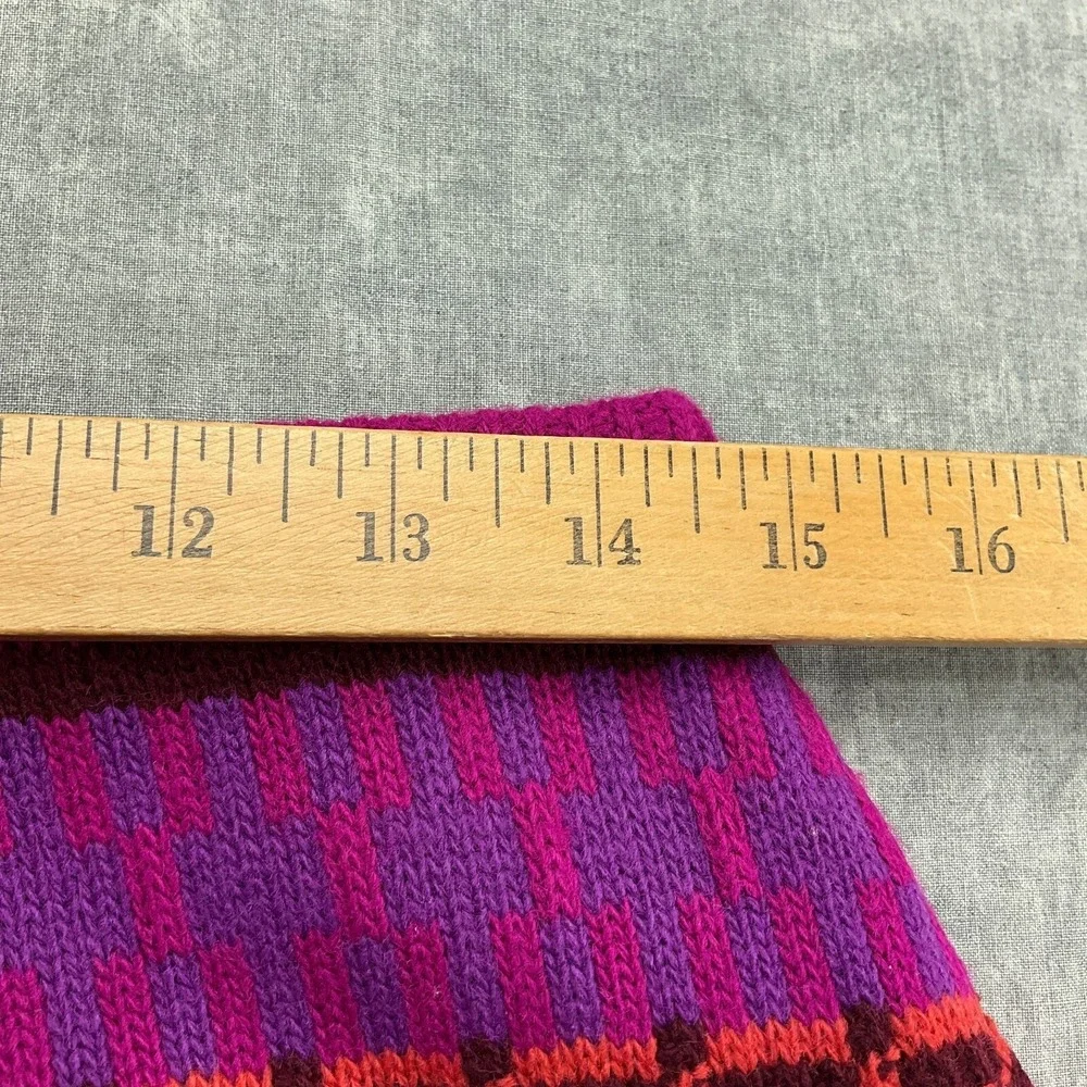 SWAK Skirt Women Medium Pink Orange Diamond Knit Statement Vibrant Mini‎ Stretch
